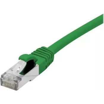 Câble de raccordement EXERTIS CONNECT Cat 6A S/FTP, 1,5 m, vert, slim anti-accroche 858437