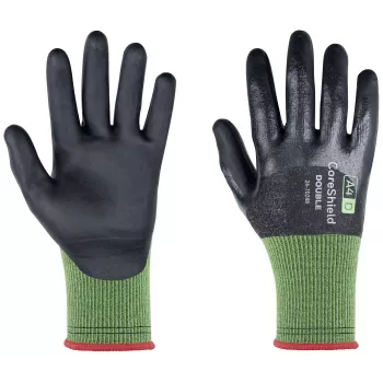 Gants de protection contre les coupures Honeywell AIDC CoreShield Double 24-7D28B/06, taille 6 (XS), gris/noir