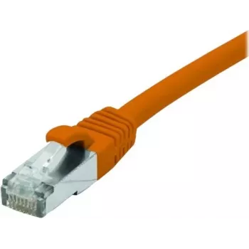 Câble patch Cat 6A S/FTP EXERTIS CONNECT, 1,0 m, orange, serre-câble slim 858532