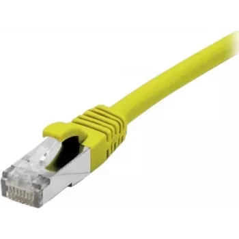 Câble patch Cat 6A S/FTP EXERTIS CONNECT 858418, 0,3 m, jaune, boot slim