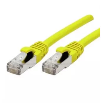 Câble patch Cat 6A S/FTP EXERTIS CONNECT 858418, 0,3 m, jaune, boot slim