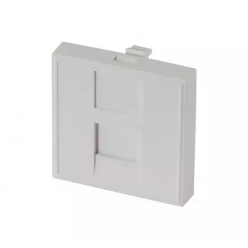 EXERTIS CONNECT Dexlan insert de plaque centrale 45 x 45 mm pour 1 module Keystone, blanc signal RAL 9003 (911722)