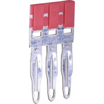 ETI ESC-PTP4/03/R Cross-Connection Jumper Bar, 3-Pole, Red, for ESC-CBC.4 & ESC-CBC.4B Terminal Blocks 003903029