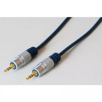 Câble audio EXERTIS CONNECT Professional Slimline, jack stéréo 3,5 mm mâle vers mâle, 5,0 m, noir 987995