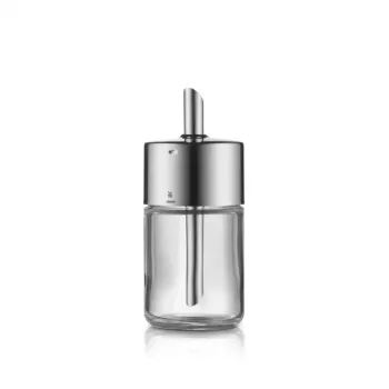 Sucrier WMF Basic 200 ml, acier inoxydable Cromargan® et verre, argent/transparent