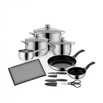 WMF Diadem Plus ensemble de 10 pièces de cuisine, argent 3201001275