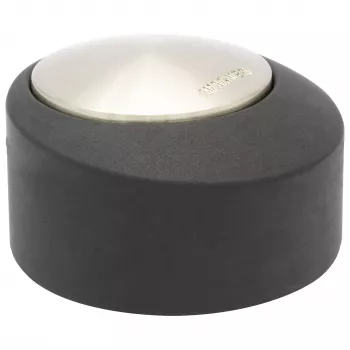 Wagner Design Yourself EH 5181 Floor Door Stopper, Die-Cast Zinc with Rubber Buffer, Matte Nickel, 50 mm 15518111