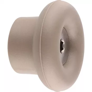 Wagner design yourself DOT Coat Hook, Taupe, 1 Hook, Zinc Die-Cast, Screw Mount 17022121