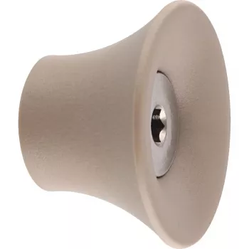 Wagner design yourself TULIP Coat Hook, Taupe, 1 Hook, Zinc Die-Cast, Wall-Mounted, 10 kg Load 17032121