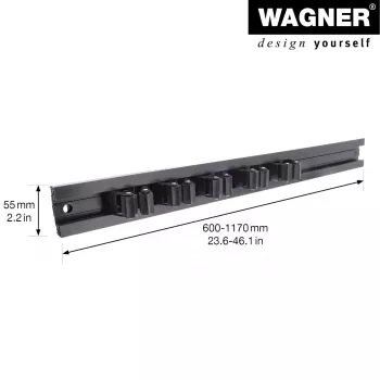Support mural Wagner design yourself WH 2096 noir (15209611)