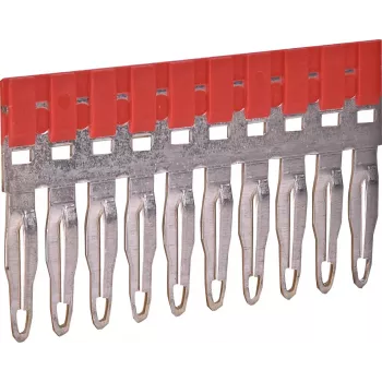 Pontet embrochable ETI ESC-PTP4/10/R pour liaison transversale, 10 pôles, rouge, 32 A, 800 V 003903030