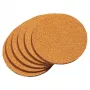 KESPER ensemble de dessous de verre en liège naturel, 6 pièces, carrés, résistants à la chaleur, 100x100x5 mm, écologique