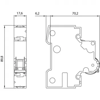 Siemens 5SY5104-6 disjoncteur miniature 4 A, 1 pôle, caractéristique B, 6 kA, 230/400 V AC
