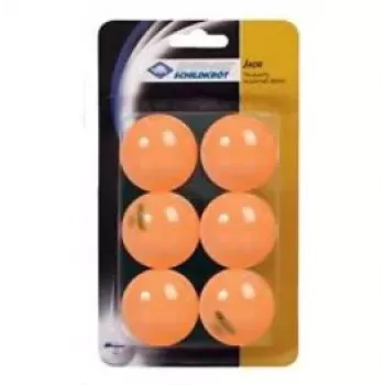 DONIC SCHILDKRÖT balles de tennis de table Jade, pack de 6, orange, plastique, pour joueurs amateurs 618378