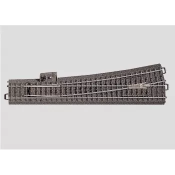 Märklin aiguillage gauche fin H0 voie C avec ballast, 236,1 mm, manuel, AC 24711