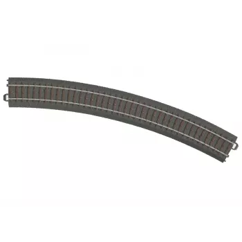 Märklin 24430 voie droite HO voie C 437,5 mm, rails en maillechort, ballast brun