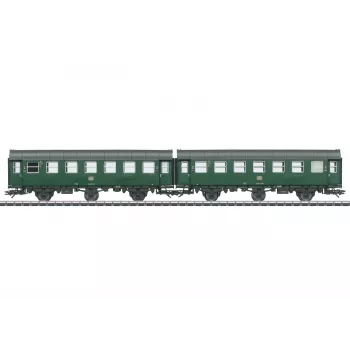 Märklin 43186 paire de voitures transformées 2e classe H0 DB époque IV