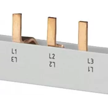 SIEMENS barre omnibus à picots 4x3 phases 5ST3645, 12 modules, 63 A, 400 V, 10 mm², entièrement isolée