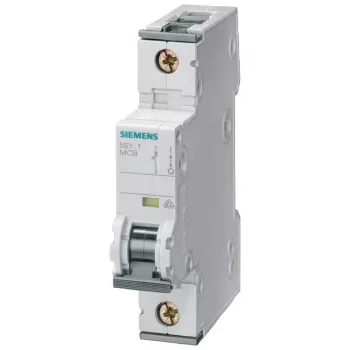 Siemens SENTRON 5SY Disjoncteur miniature, 1 pôle, C10, 6 kA, 230/400 V AC, noir 5SY71106KK13