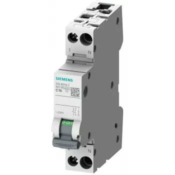 Siemens SENTRON 5SL6010-6 Disjoncteur miniature, 1P+N, C10, 230 V, 6 kA