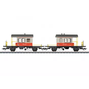 Ensemble de 2 wagons à parois coulissantes Märklin 46850 H0 SBB Sputnik