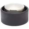 Butoir de porte EH 5171 en zamak avec tampon en caoutchouc, Ø 5 cm, nickel mat/noir Wagner design yourself 15517111