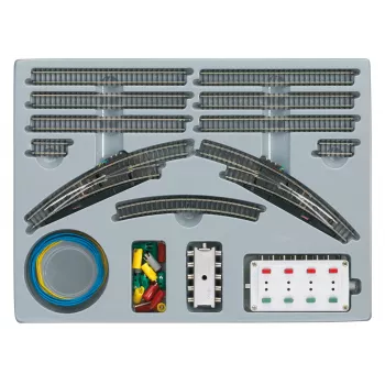 Märklin 08193 Ensemble d'extension de voie de gare T2, échelle Z (1:220), voie en maillechort