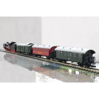 Märklin 81874 Coffret de départ train de marchandises à vapeur échelle Z - BR 89.0, époque III, 3 wagons, voie ovale, analogique DC 081874