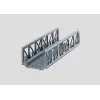 Pont en treillis Märklin 074620 pour trains miniatures H0 (échelle 1:87), gris, voie unique, 360 mm