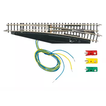 Aiguillage électrique à droite Märklin 8563, échelle Z, Mini-Club, noir/jaune