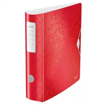 Classeur à levier Leitz Active WOW A4 rouge dos 80 mm 500 feuilles 11060026