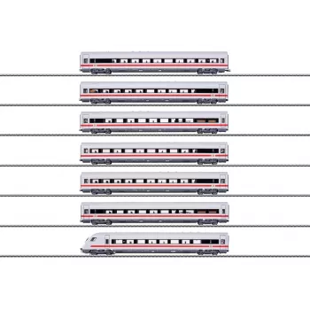 Märklin 042930 Ensemble de voitures H0 train à grande vitesse ICE avec 7 voitures, DB AG, échelle 1:87