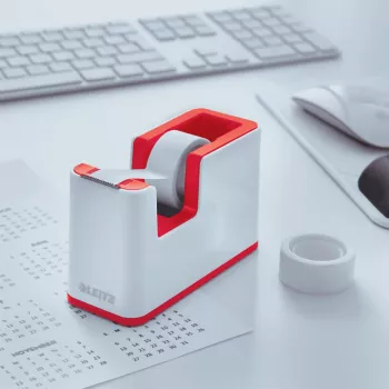 Bac à courrier Leitz WOW en polystyrène rouge/blanc 53641026
