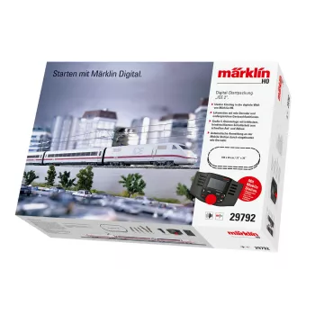 Coffret de départ numérique Märklin 29792 ICE 2 H0 AC avec Mobile Station 2, train 5 pièces, ovale C-Gleis, époque VI