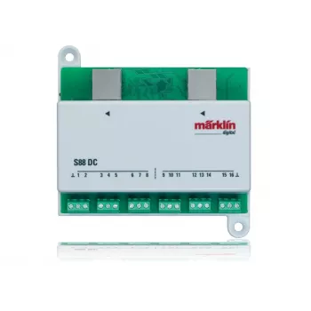 Märklin 60882 Module de rétroaction S88 DC décodeur, 16 entrées, vert/blanc