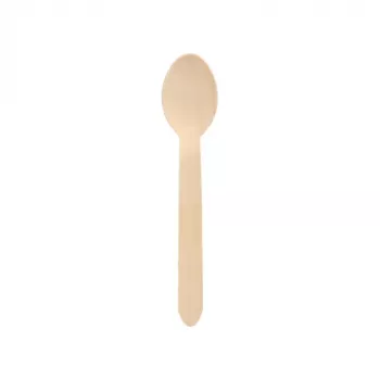 PAPSTAR pure Cuillères jetables en bois de bouleau, 100 pièces (84840)