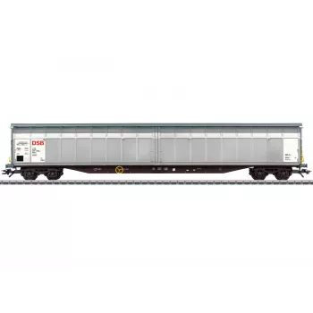 Wagon à parois coulissantes grande capacité Habbins DSB Märklin 48057 H0 époque V AC