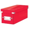 Boîte de rangement pour CD/DVD Leitz Click & Store WOW 160 disques rouge carton (60410026)