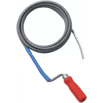 Spirale de débouchage standard BRÜDER MANNESMANN 16 mm x 2,3 m avec raccord à écrou en T (49905)