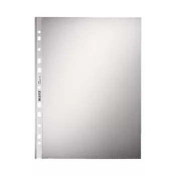 LEITZ 47960000 A4 Pochettes perforées, polypropylène 0,07 mm, transparent, lot de 100