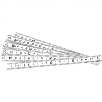 BRÜDER MANNESMANN mètre pliant en PVC 2 m, 10 segments, classe III CE 810-PVC-2M