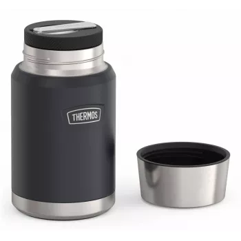 THERMOS ICON Food Jar 0.71 L Black Vacuum Insulated Stainless Steel 4120333071