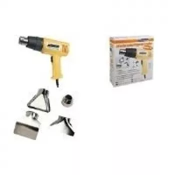 Pistolet à air chaud BRÜDER MANNESMANN 2000 W, 2 réglages de température, débit d'air 300 l/min, 550 °C max., poignée ergonomique Softgrip 49500