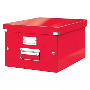 Boîte à dossiers Leitz Click & Store WOW en carton rouge 60440026