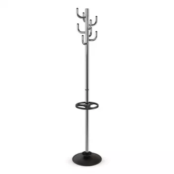 MAUL MAULpolaris Chrome Coat Stand with 8 Hooks, 177 cm 9402596