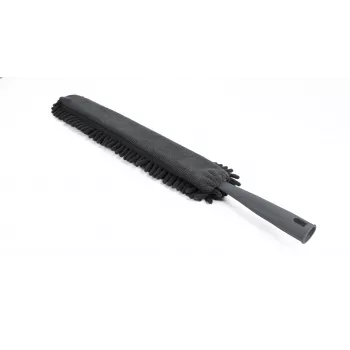 Tête de plumeau Haug Bürsten 8478 en plastique, grise, 10 cm de large