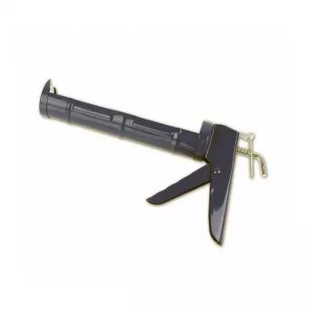 Pistolet à cartouches manuel Brüder Mannesmann pour cartouches 310 ml avec fermeture à clip, bleu/argent
