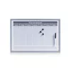 Tableau de planification ZELLER 60 x 40 cm magnétique avec cadre en aluminium 11515