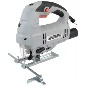 Scie sauteuse pendulaire électronique BRÜDER MANNESMANN M12781 800 W avec mouvement pendulaire 4 positions, changement de lame sans outil, 0-3000 coups/min, profondeur de coupe bois 80 mm