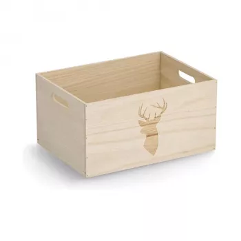 Boîte de rangement Zeller cerf naturelle 35 x 25 x 18 cm 15222